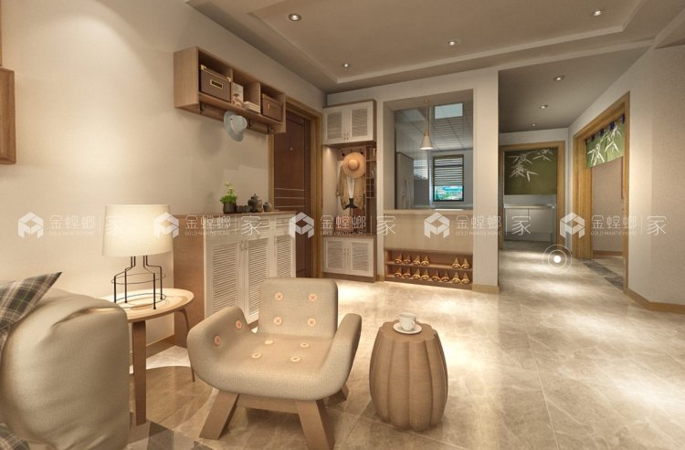 180平华夏春晓现代风格-原木格调与生活空间的对话-'全景图封面图'