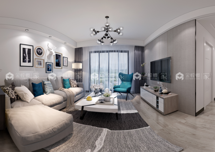 89平华润江南府现代风格-极简风案例-'全景图封面图'