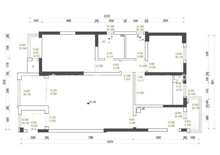 108平中建溪岸观邸简欧风格-业主需求