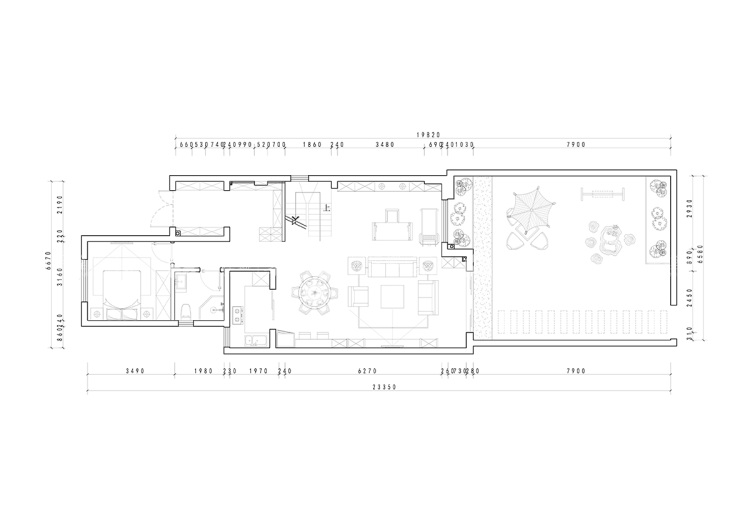 158平中海珑玺现代风格双层别墅-平面布置图