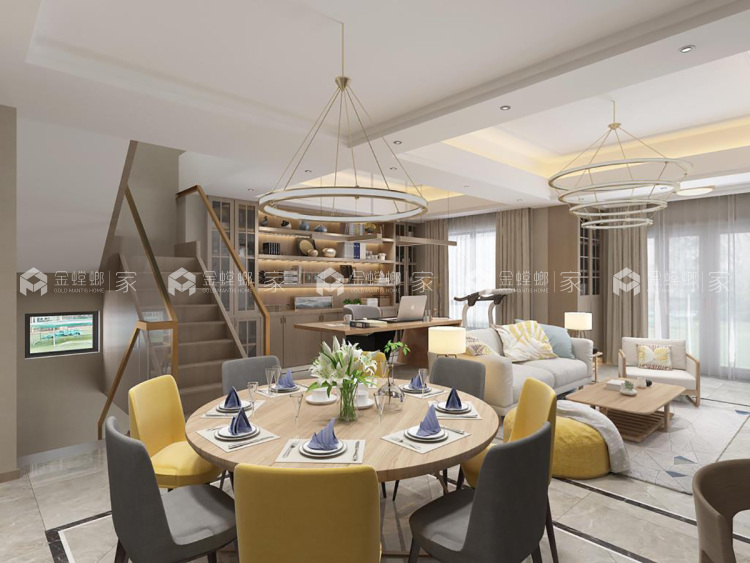 158平中海珑玺现代风格双层别墅-'全景图封面图'