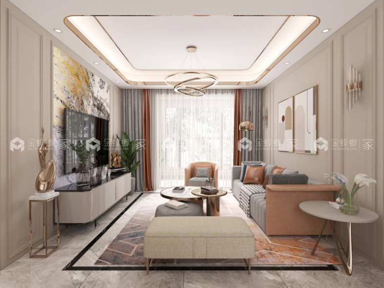 75平华发首府现代风格-精致轻奢案例-'全景图封面图'