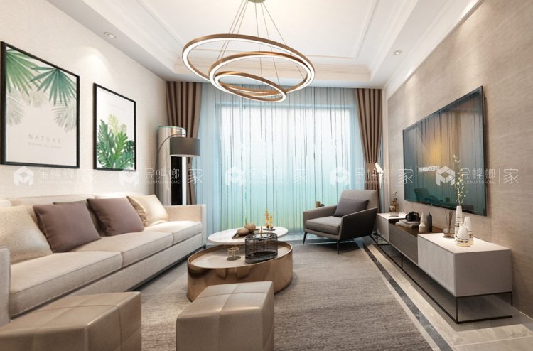 120平红豆香江豪庭现代风格-简而不单的生活-'全景图封面图'