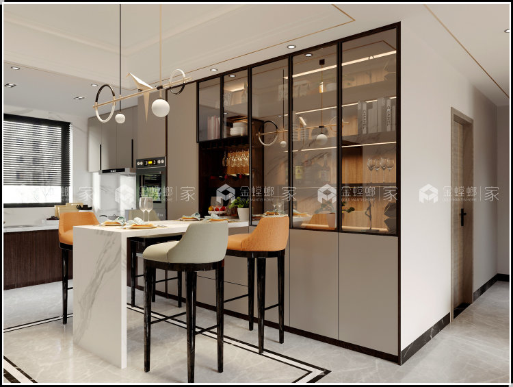 126平翠湖香山新中式风格-餐厅效果图及设计说明