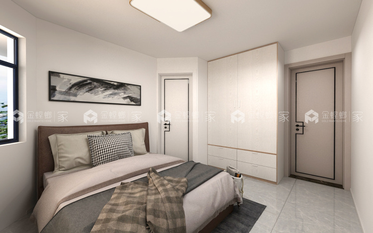 106平万豪伊顿现代风格-简单舒适-空间效果图