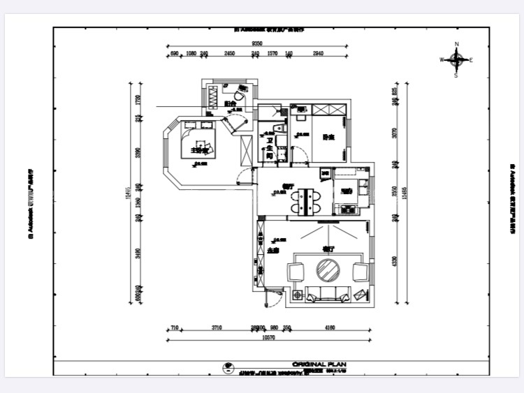 106平万豪伊顿现代风格-简单舒适-平面布置图