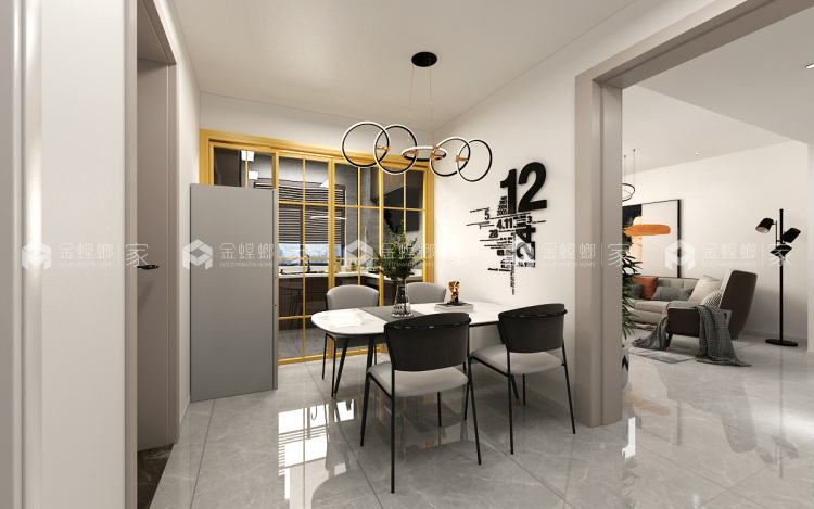 106平万豪伊顿现代风格-简单舒适-空间效果图