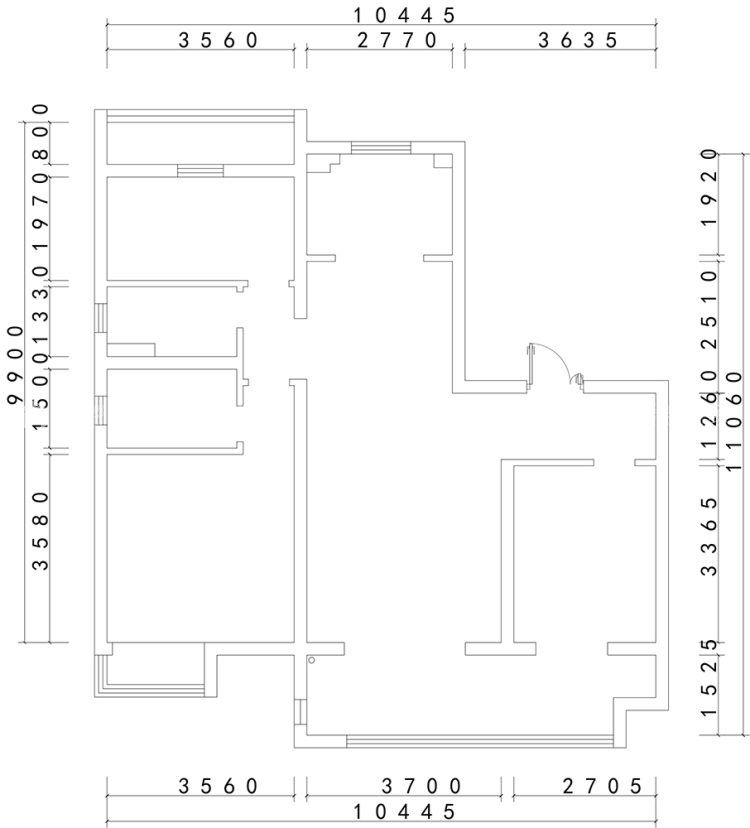 117平湖悦澜庭现代风格-【阅湖·逐光】-业主需求&原始结构图