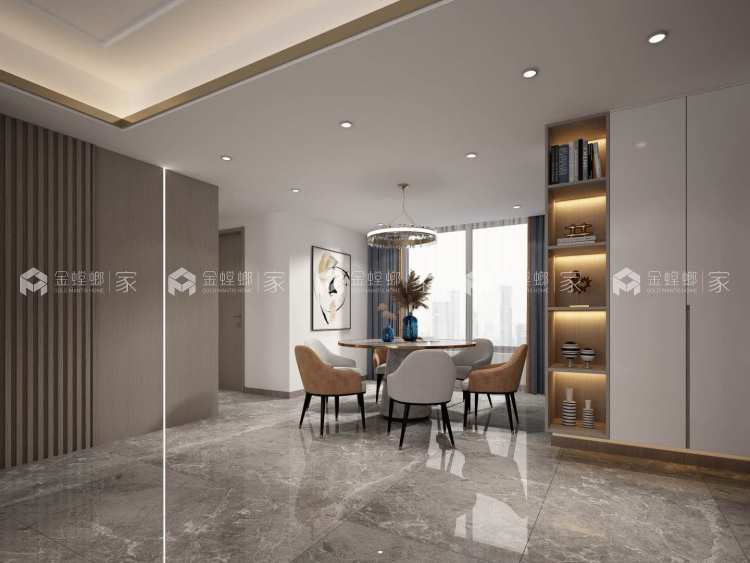 125平望湖小区现代风格-回归精致 慢慢品生活-空间效果图