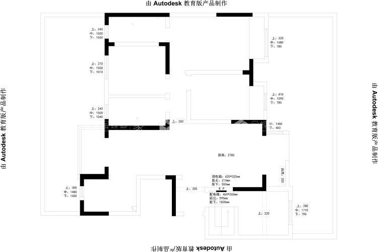 325平建业公园里新中式风格-平面布置图