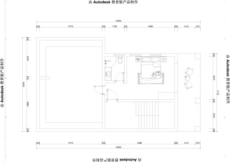 400平莱茵山庄新中式风格-平面布置图