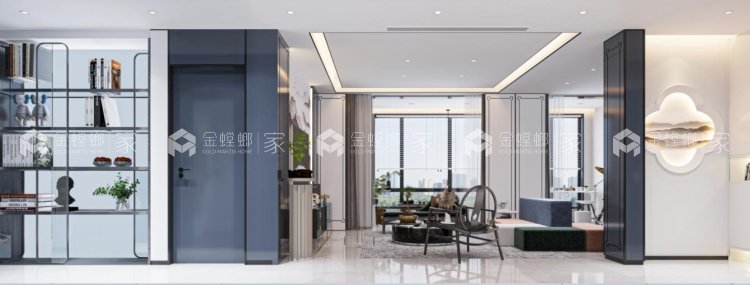 143平锦悦府新中式风格-空间效果图