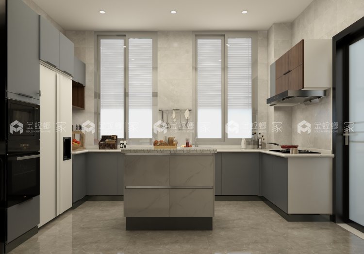 265平海淀府现代风格-雅漾生活-餐厅效果图及设计说明