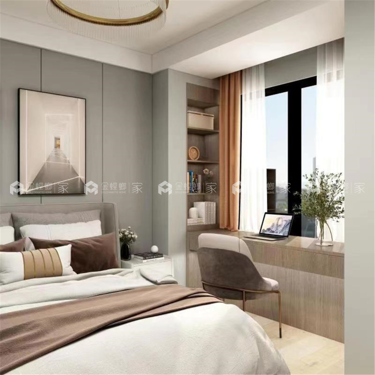 100平东原阅境现代风格-明日之星-卧室效果图及设计说明