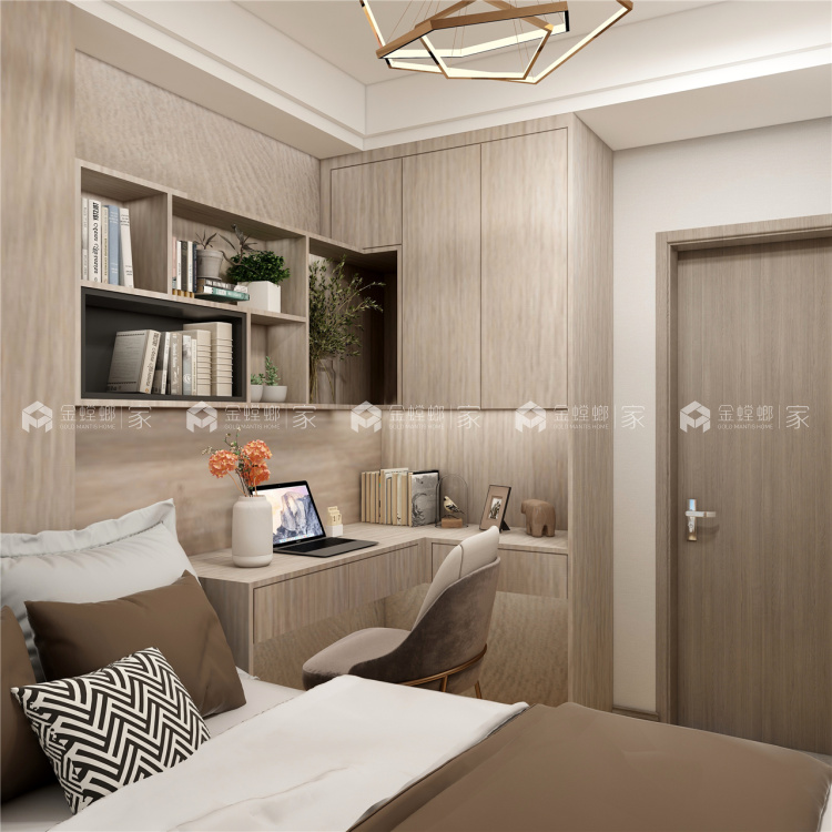 100平东原阅境现代风格-明日之星-书房