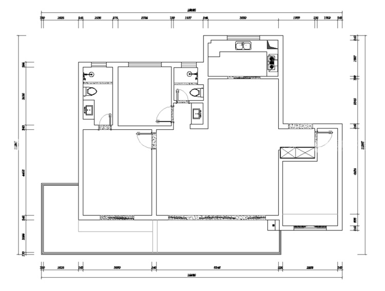 143平旭辉和庭现代风格-琴瑟和谐-业主需求&原始结构图