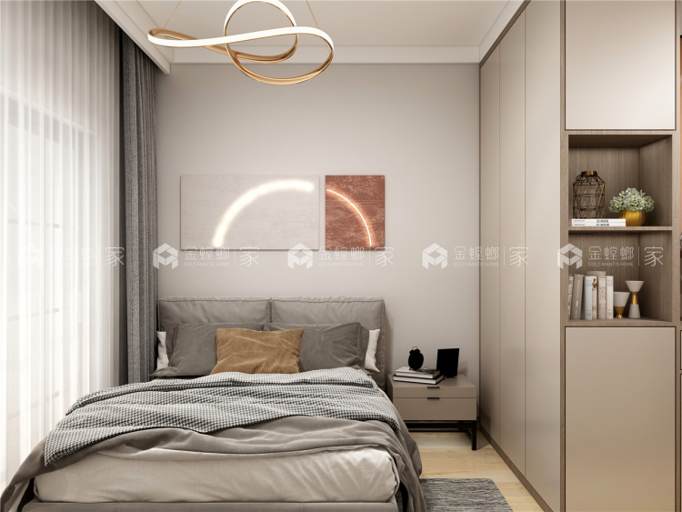 100平东原阅境现代风格-明日之星-卧室