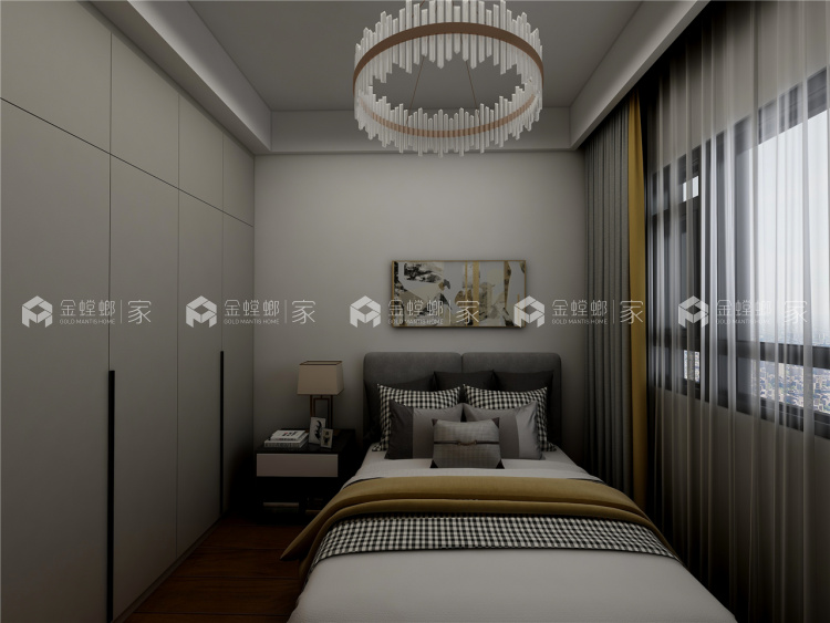 143平旭辉和庭现代风格-琴瑟和谐-老人房