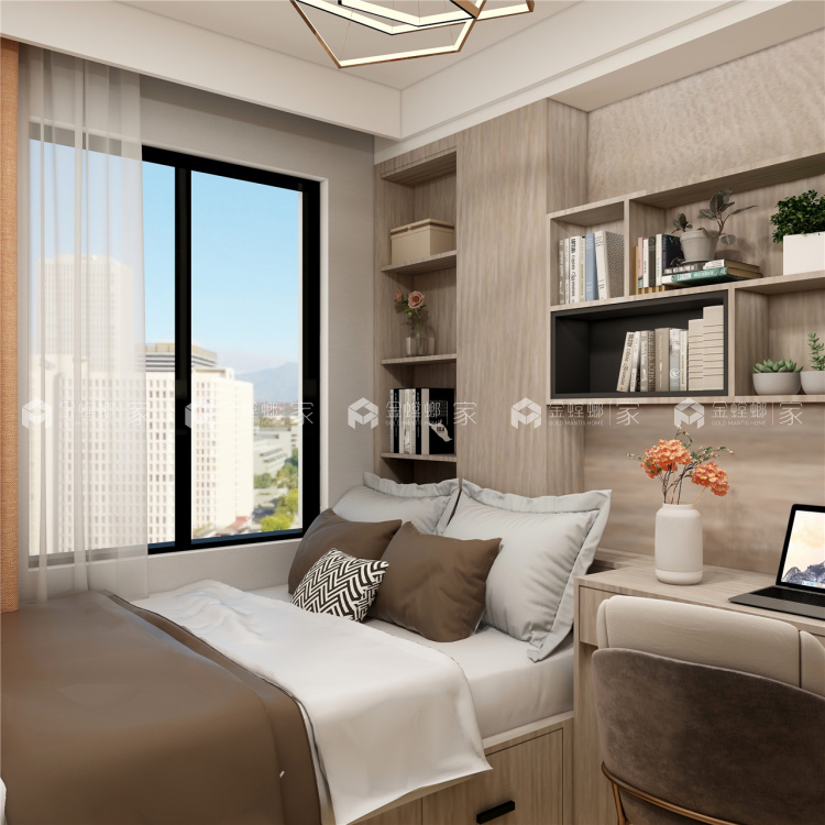 100平东原阅境现代风格-明日之星-书房