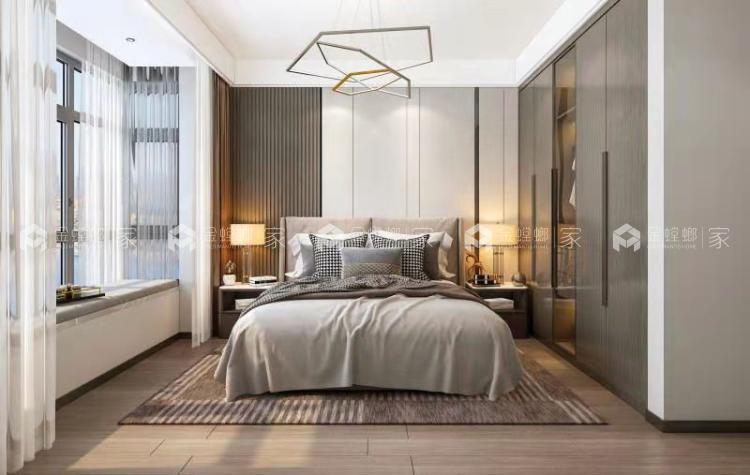 134平滨湖一号现代风格-柔美雅致，为你心动-空间效果图