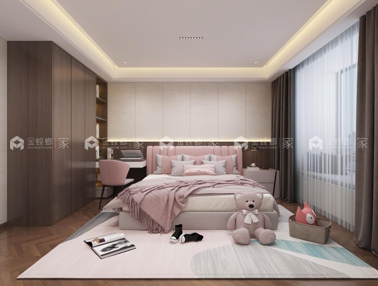 220平沁园现代风格-空间效果图