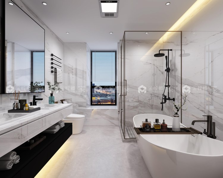 220平沁园现代风格-空间效果图