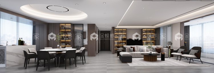 220平沁园现代风格-平面布置图