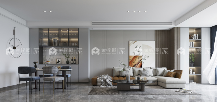 117平白塘景苑现代风格-空间效果图