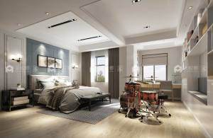 350平仰山墅现代风格-行云流水的简约--心动的感觉-空间效果图