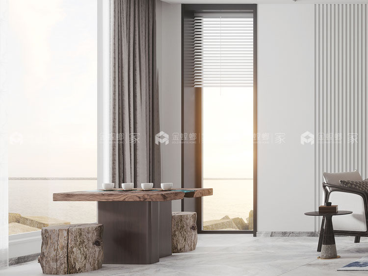 280平百悦新园新中式风格-方寸之间 皆是雅韵-客厅效果图及设计说明