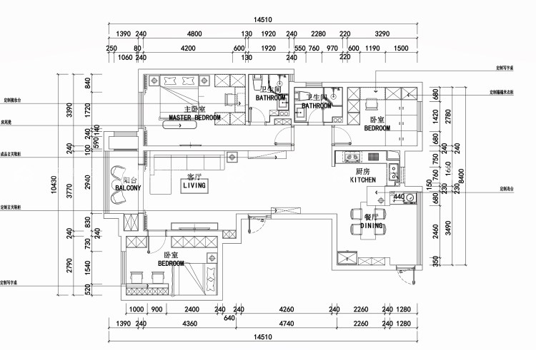 121平华润紫云府现代风格-平面布置图