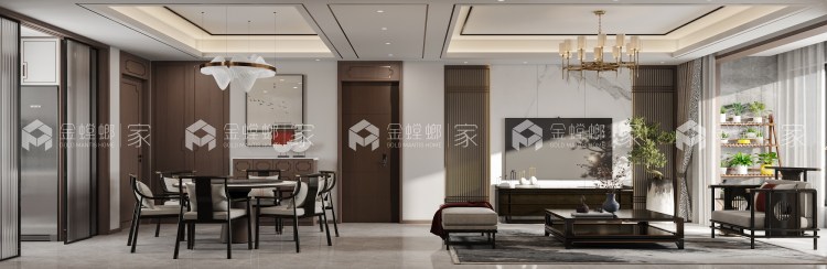 140平佳兆业·悦峰新中式风格-空间效果图