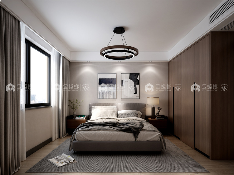 120平网师花苑现代风格-光阴岁月-空间效果图