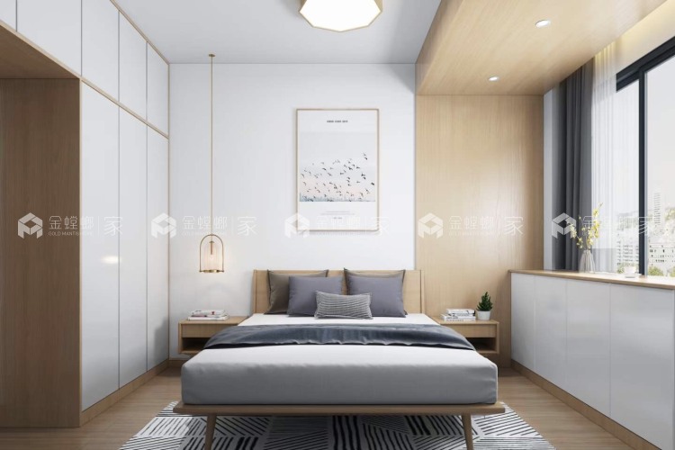 90平朗悦公园府北欧风格-清风徐来-餐厅效果图及设计说明