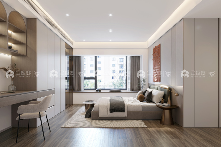 165平上园湾现代风格-空间效果图