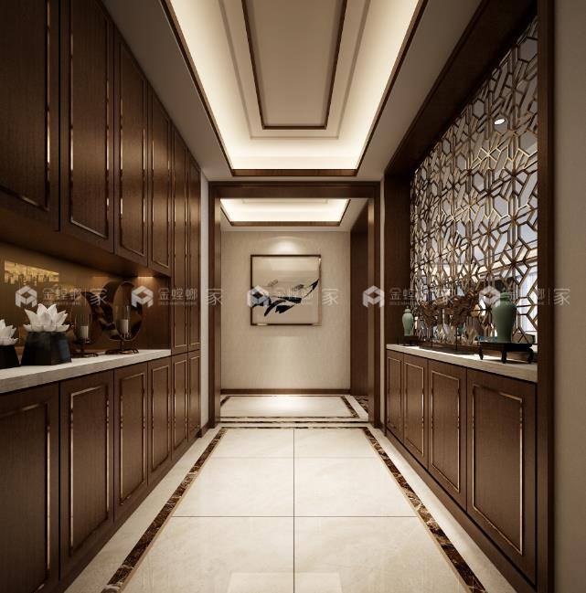 260平水岸清华新中式风格-空间效果图