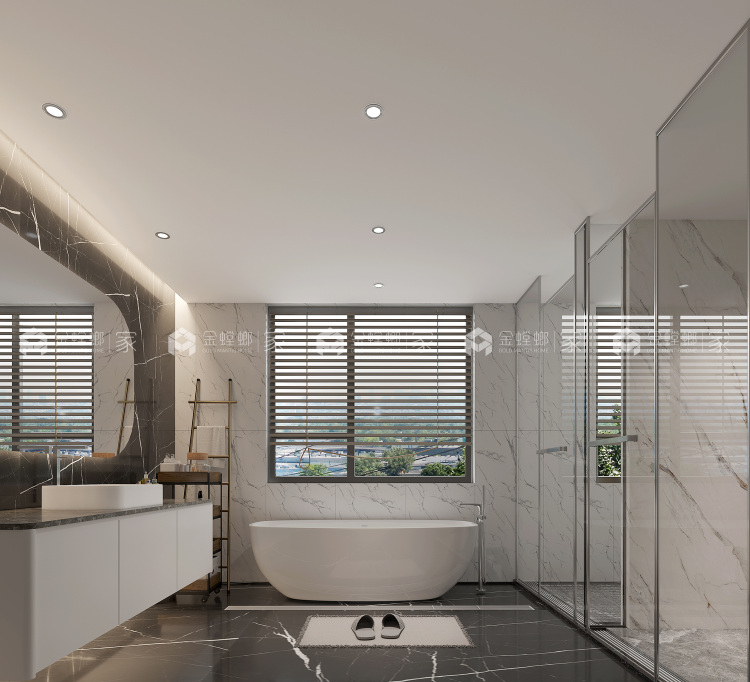 280平何山花园现代风格-现代的简雅-空间效果图