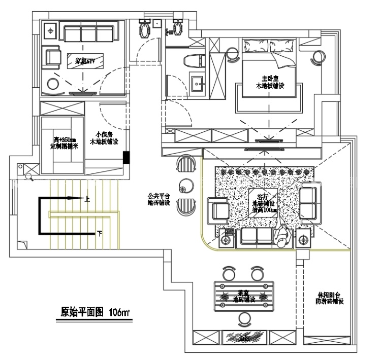 212平鸿基尚紫台新中式风格-平面布置图