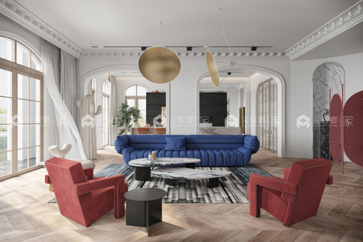 780平桃花源法式风格-空间效果图