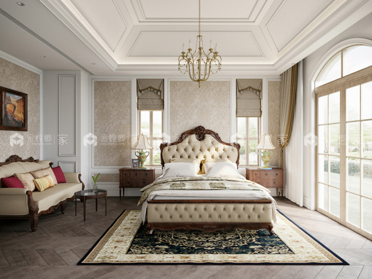 780平桃花源法式风格-空间效果图