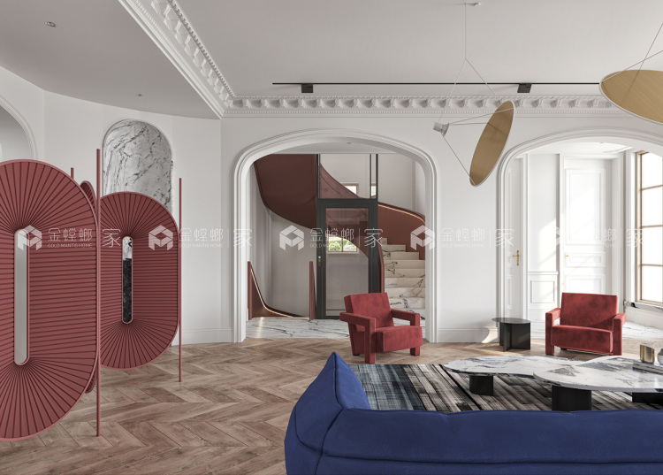 780平桃花源法式风格-空间效果图