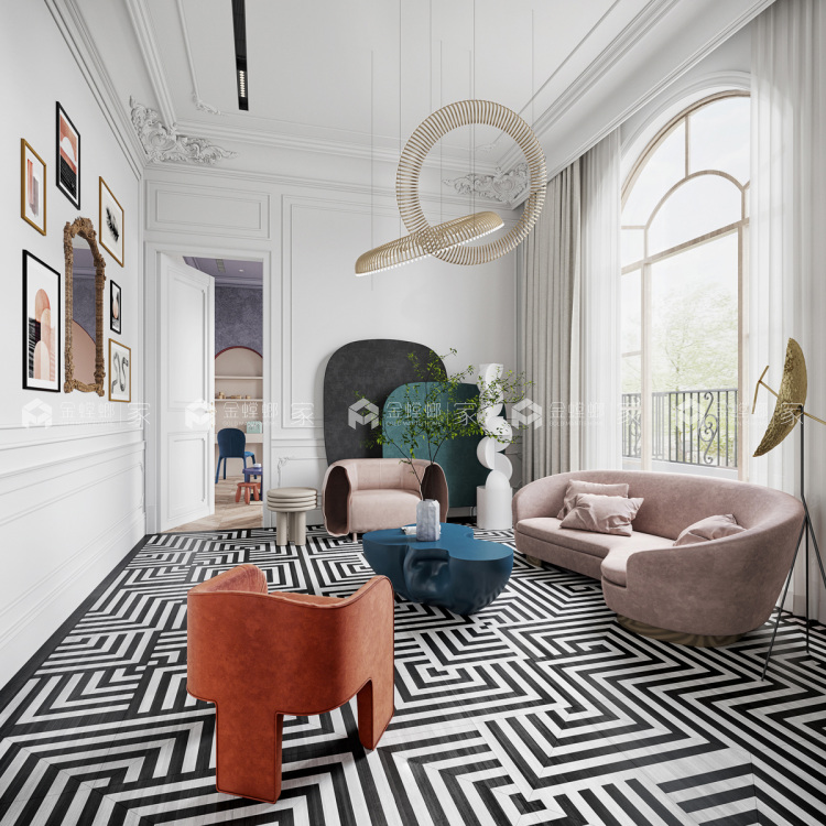 780平桃花源法式风格-空间效果图