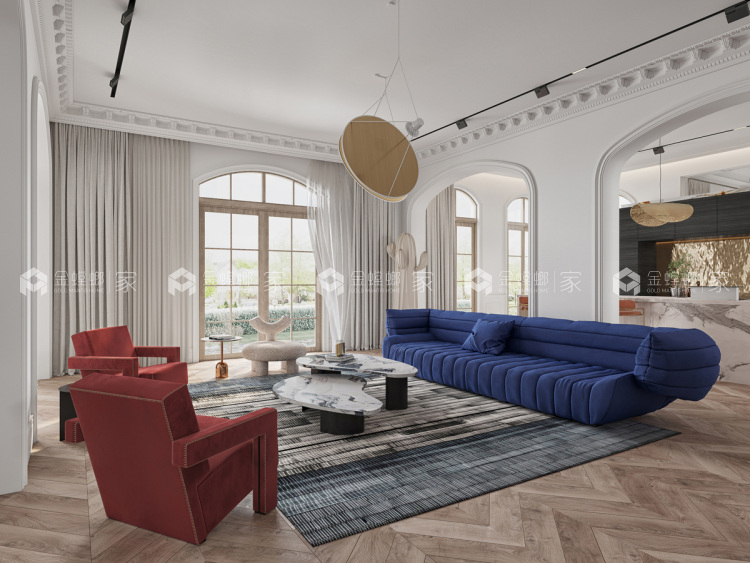 780平桃花源法式风格-空间效果图