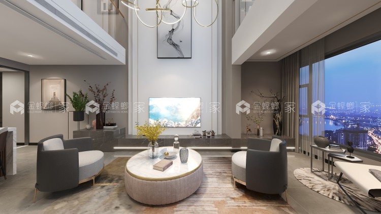 330平时代龙城现代风格-空间效果图