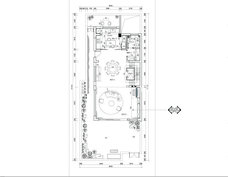 300平北园府现代风格-简洁安静中融入质朴的侘寂美-平面布置图