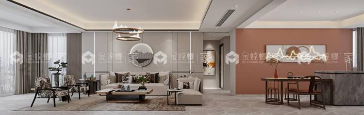 257平金御豪庭新中式风格-空间效果图