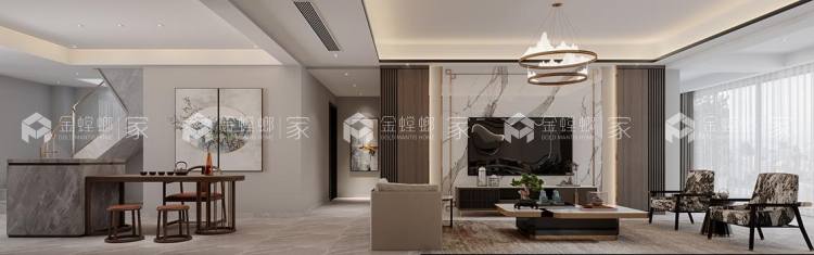 257平金御豪庭新中式风格-空间效果图