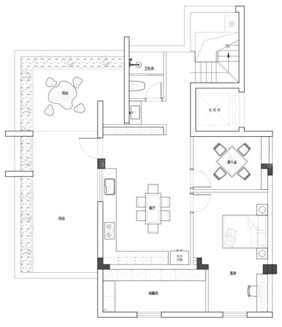 257平金御豪庭新中式风格-平面布置图
