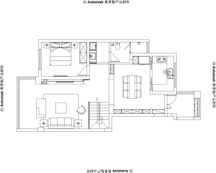 185平北固湾现代风格-平面布置图