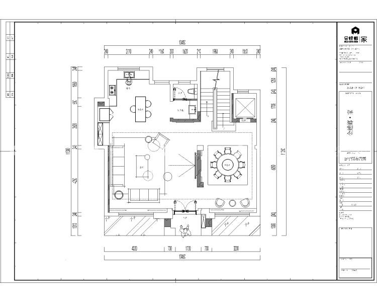 500平凤凰里现代风格-惬意高级住宅-平面设计图及设计说明